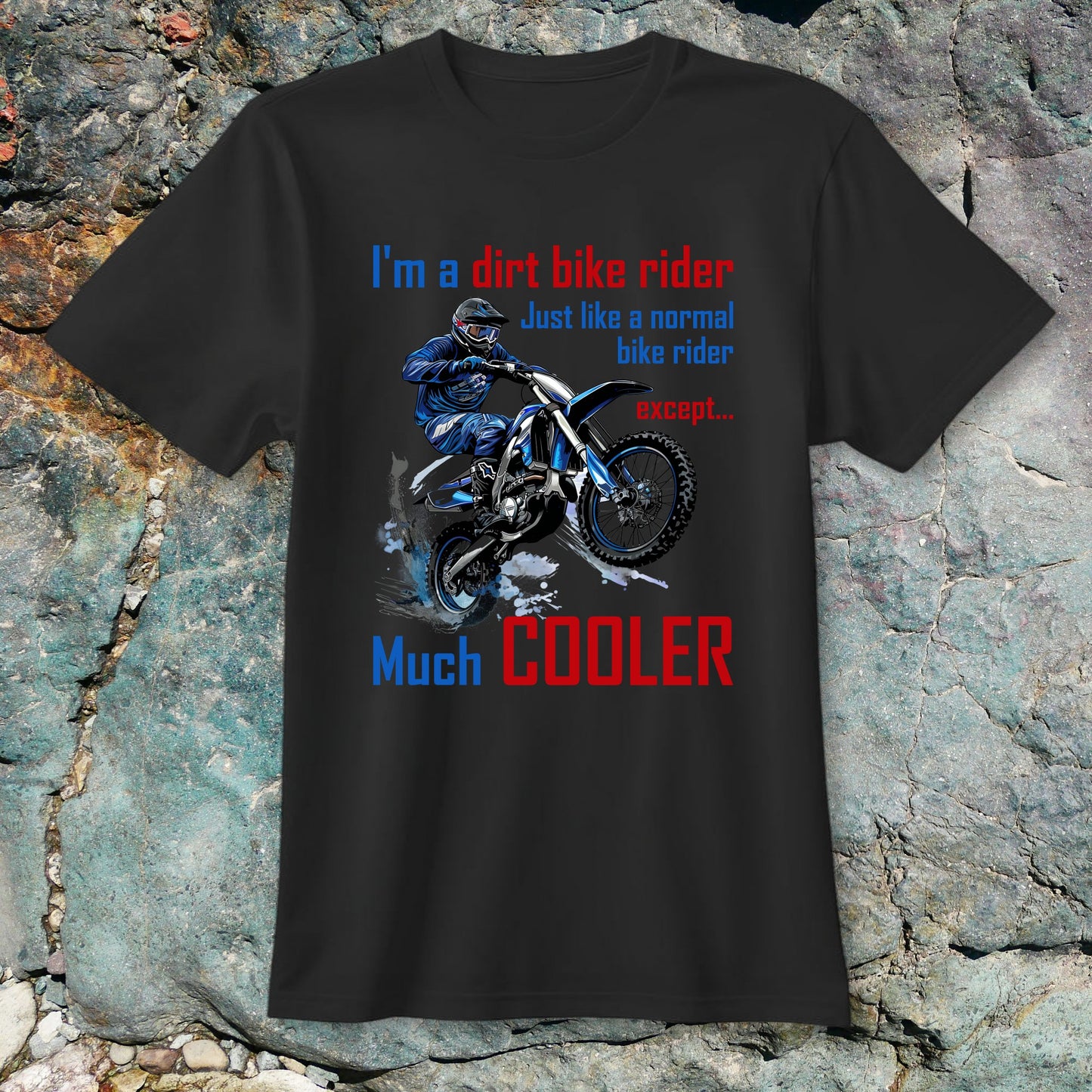Dirt Bike Rider, Much Cooler - Unisex Classic Crew T-Shirt