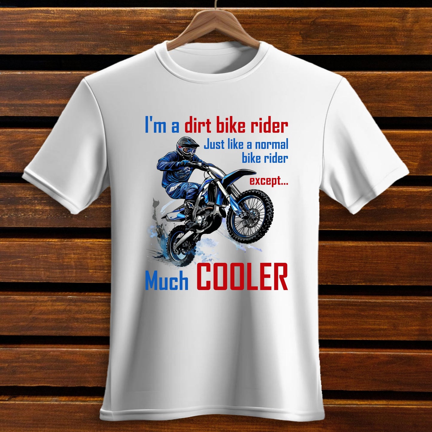 Dirt Bike Rider, Much Cooler - Unisex Classic Crew T-Shirt