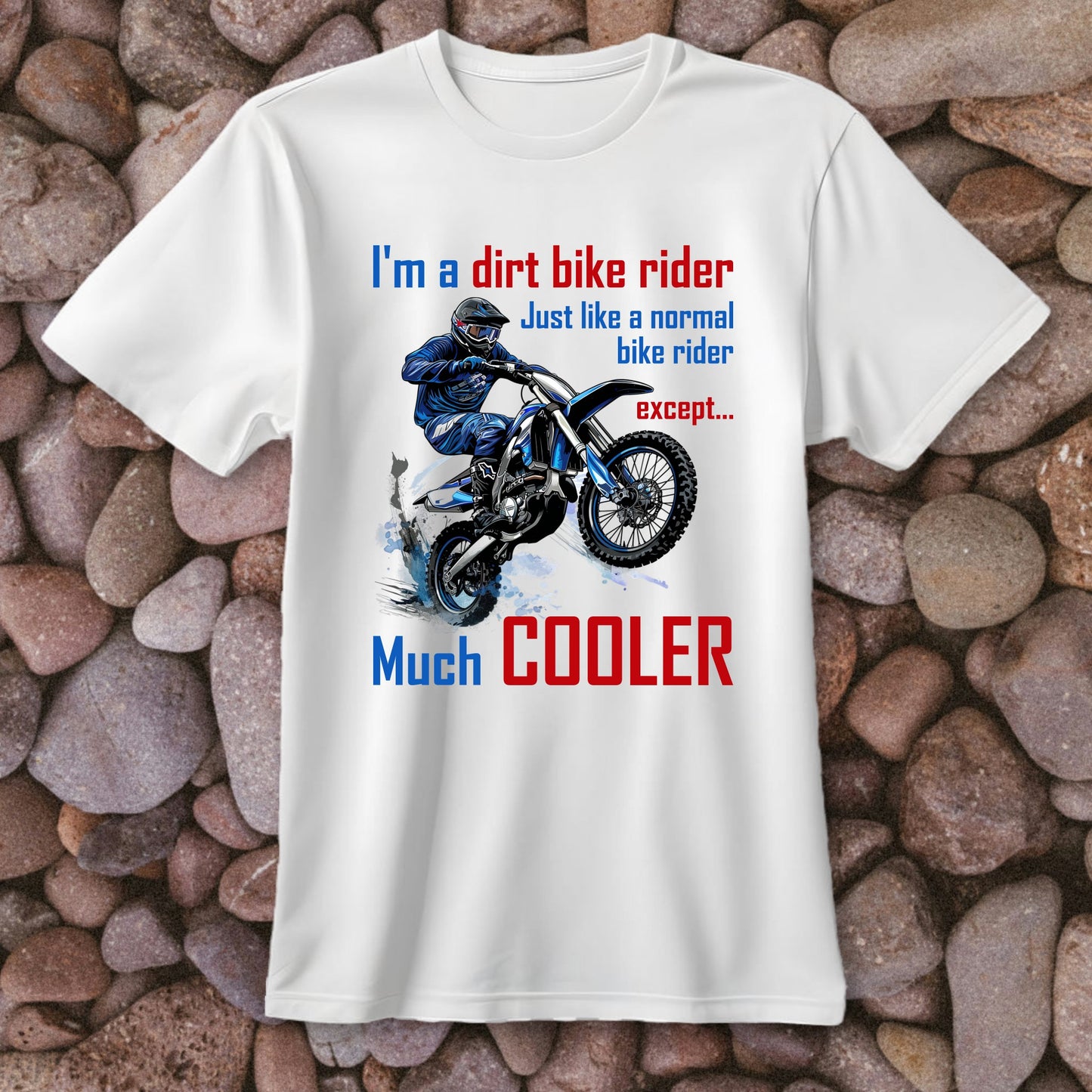 Dirt Bike Rider, Much Cooler - Unisex Classic Crew T-Shirt