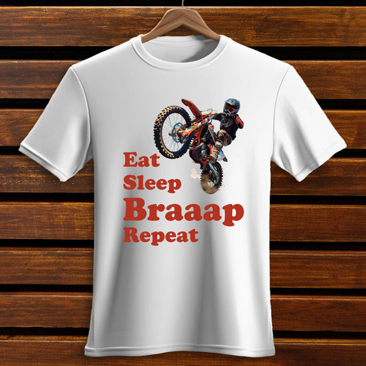 Eat, Sleep, Braap, Repeat - Unisex Classic Crew T-Shirt